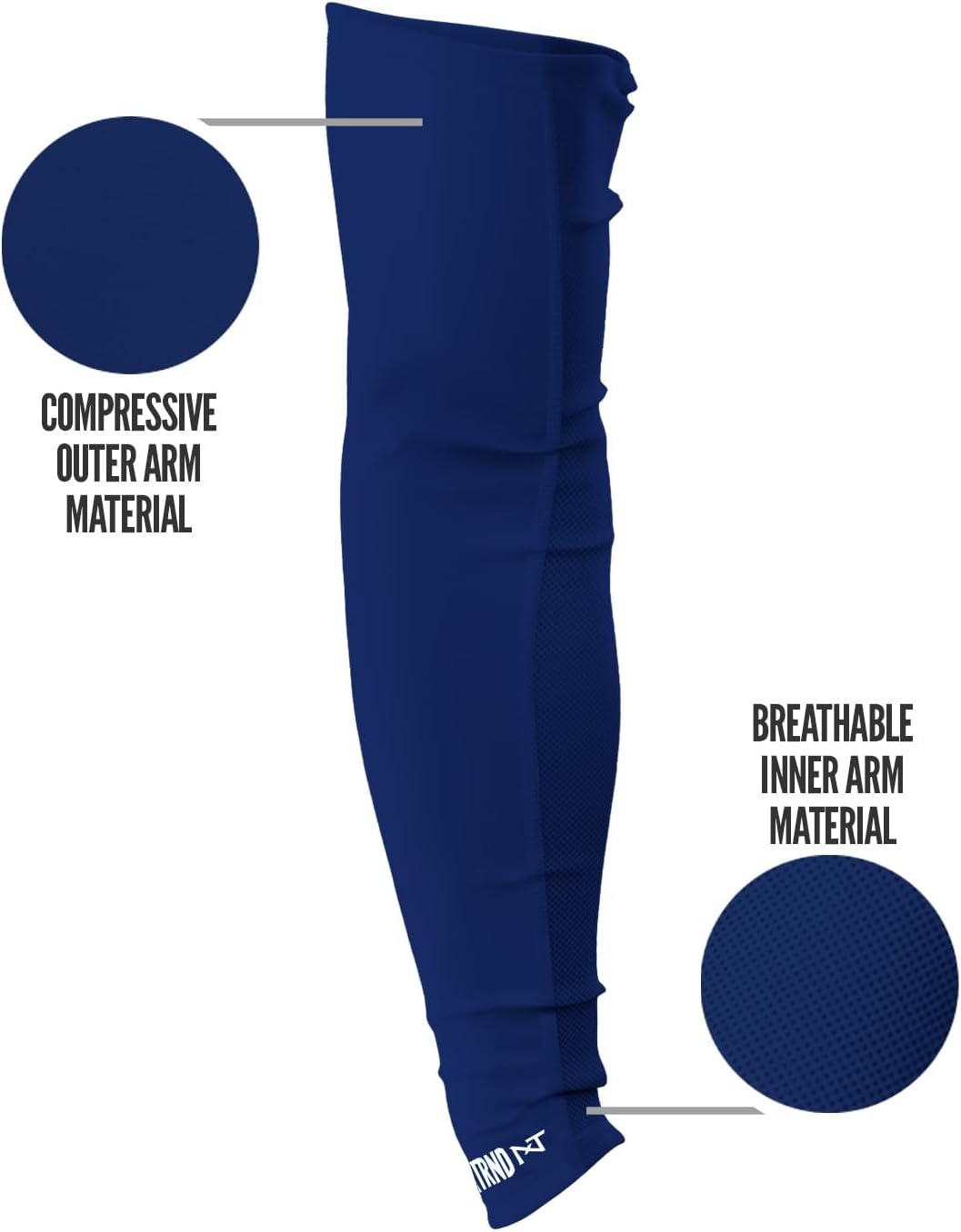 Nxtrnd Air-TEK Arm Sleeves for Men - Breathable Compression Pair