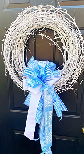 Handmade Baby Boy Bow Decorative Accent