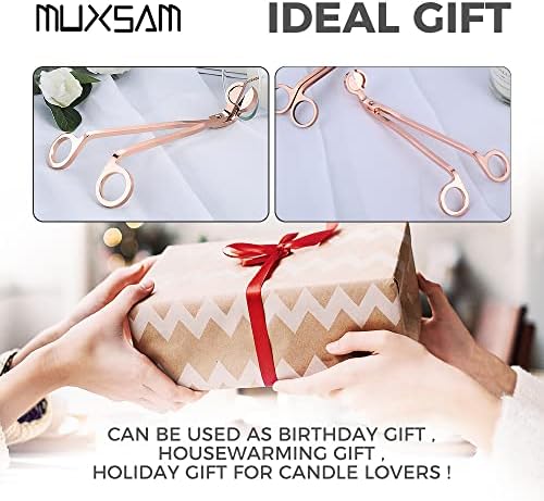 MUXSAM Rose Gold Candle Wick Trimmer Set 1