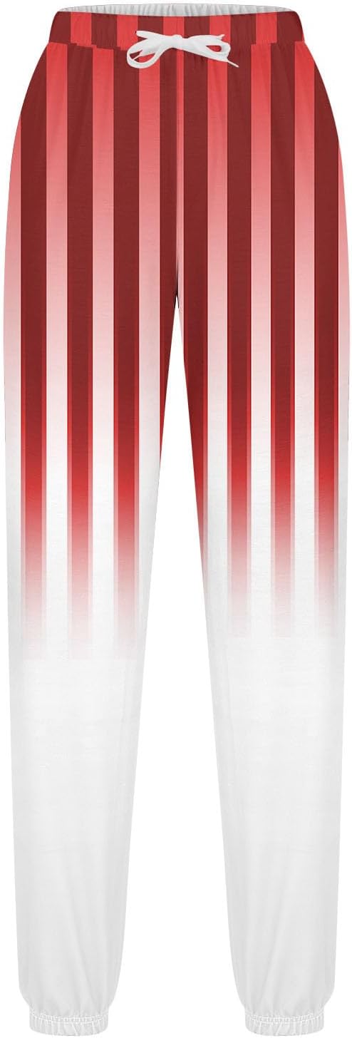 Teen Girls Striped Baggy Joggers for Summer 1