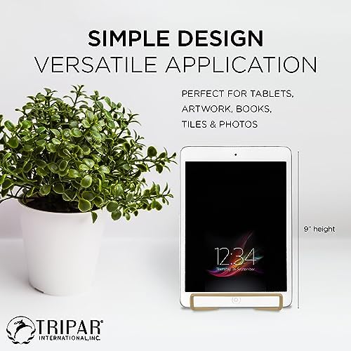 TRIPAR Square Metal Wire Stand - 2 Pack Gold Finish