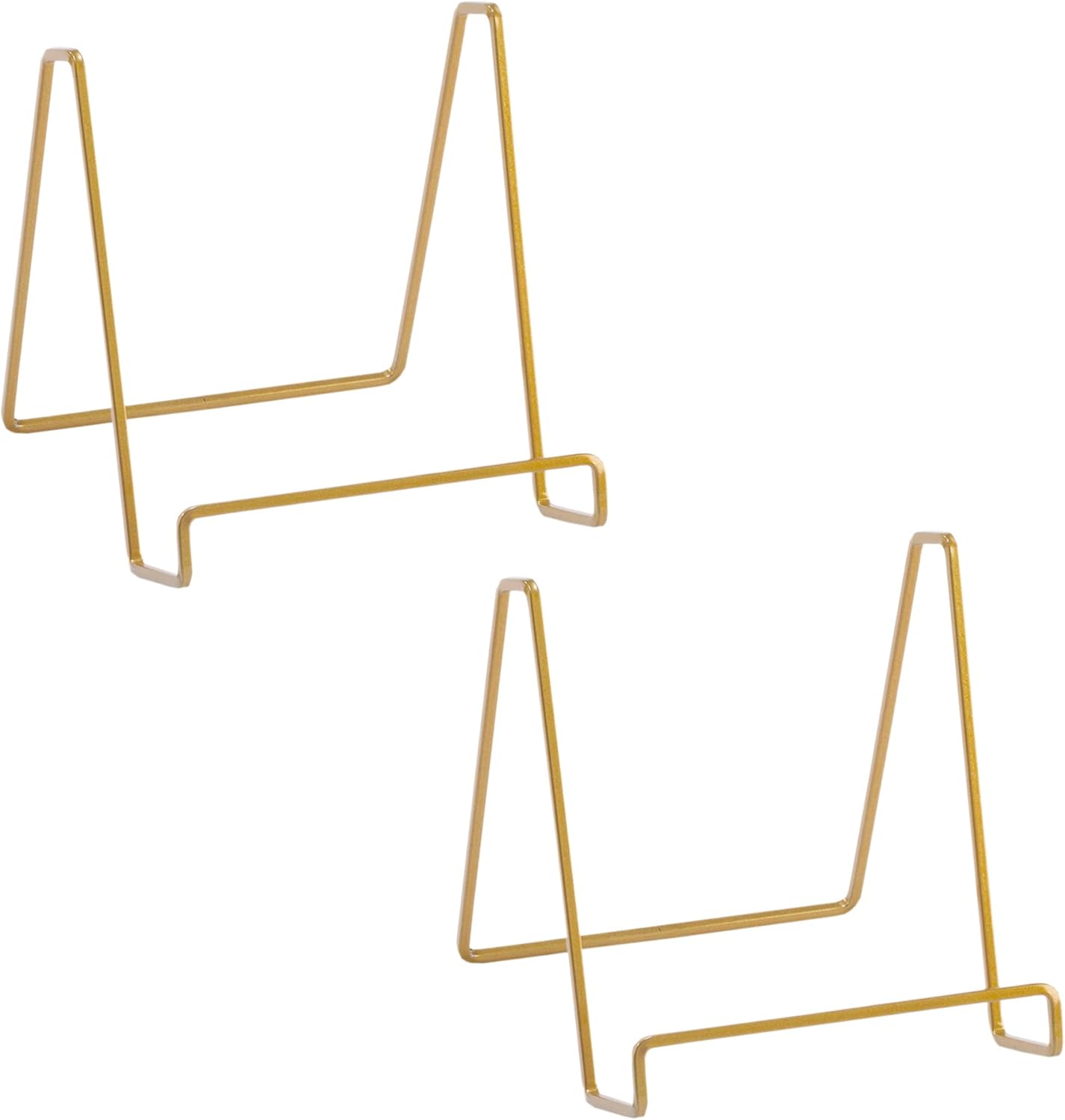 TRIPAR Square Metal Wire Stand - 2 Pack Gold Finish