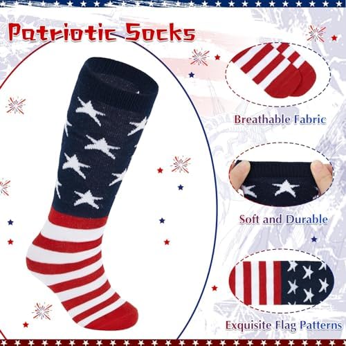 Zando Kids Knee High Soccer Socks for Boys Girls