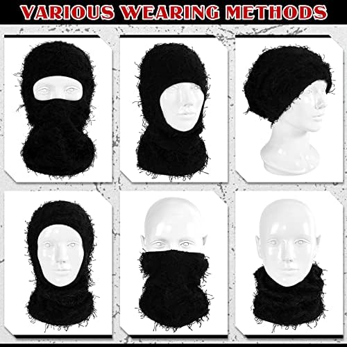 Newcotte 2 Pack Distressed Ski Balaclava for Cold Weather 1