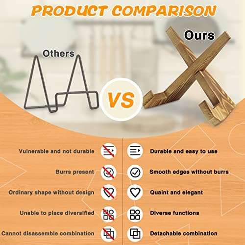Yitexin 2 Pack 72 Wood Cookbook Stand