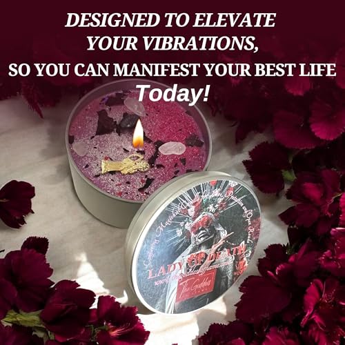 Lady of Death Santa Muerte Candle 16 oz Soy Candle