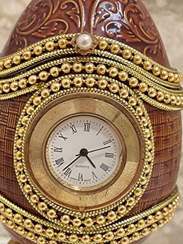 Faberge Style Decorative Trinket Box Egg