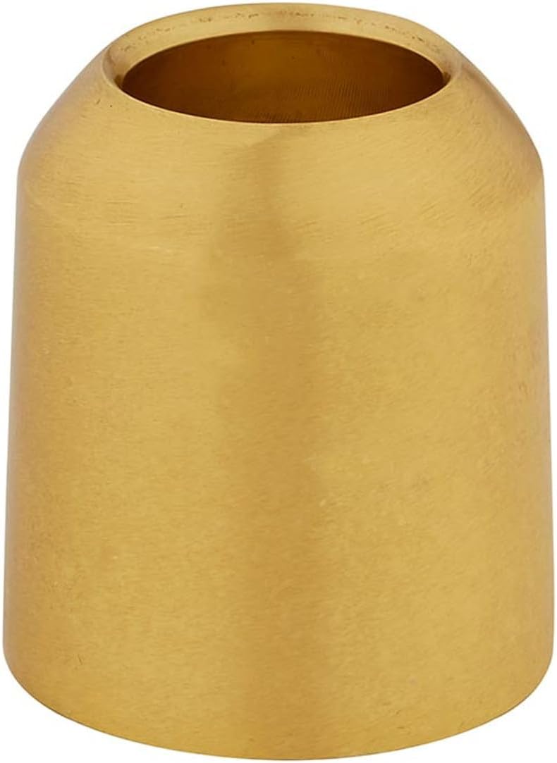 Satin Finish Brass Follower Candle Cups for Standard Tapered Candles