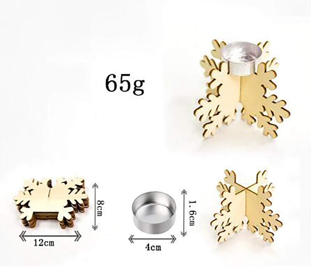 Exquisite Snowflake Candlestick Holder for Home and Party Decor