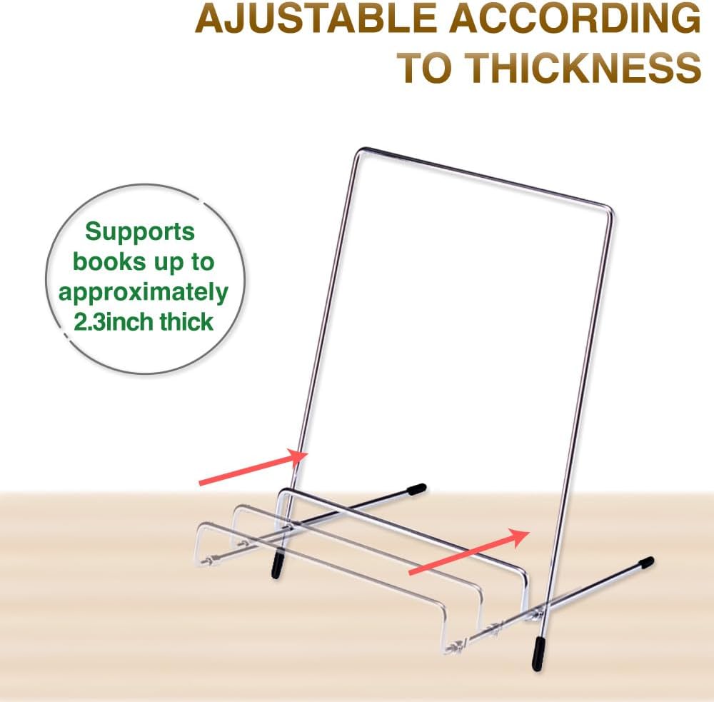 Asmix Asuka DB523 Silver Display Easel Stand for Plates Books Photos