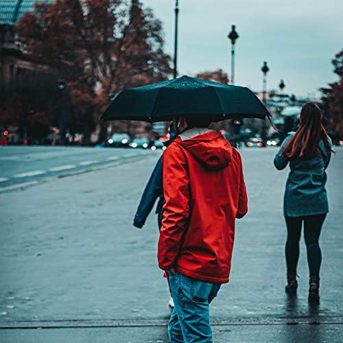 PFFY 2 Pack Travel Umbrella Windproof Auto Open Close Foldable