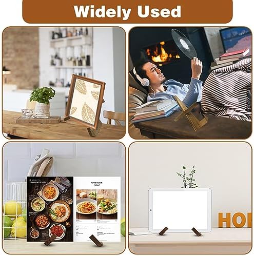 CANIPHA Wooden Display Stand for Cookbook Photo Plate Decorations