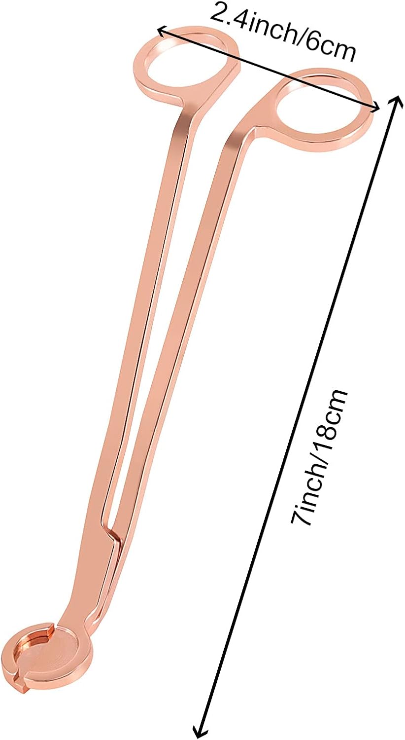 SEUNMUK 4-Pack Rose Gold Candle Wick Trimmer Set