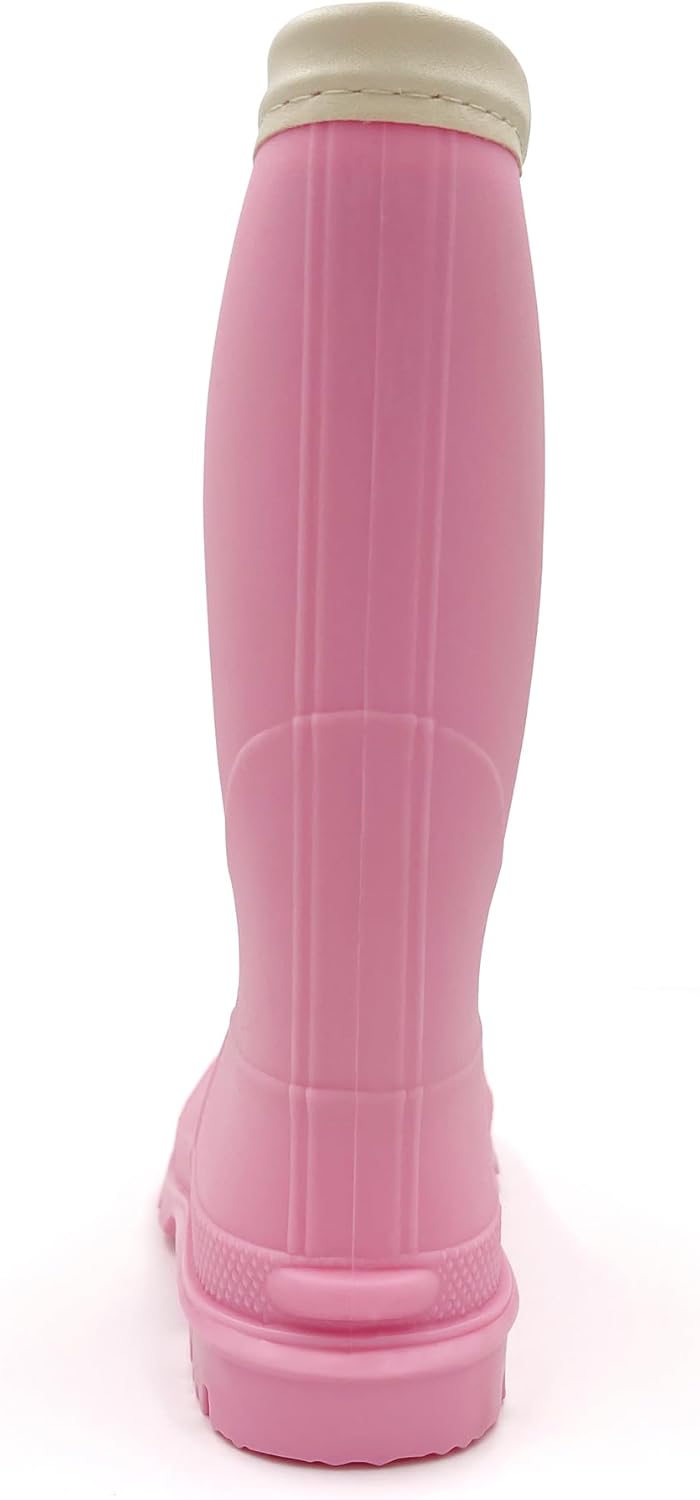 Amoji Kids Rain Shoes Easy On Rubber Boots