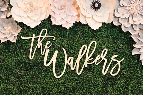 Family Name Sign - Custom Wooden Name Plate