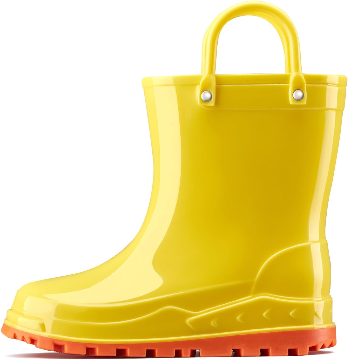 HISEA Toddler Rain Boots Waterproof Easy-On Handles