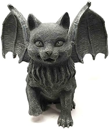 Vampire Dracula Fanged Cat Gargoyle Candleholder Figurine 1