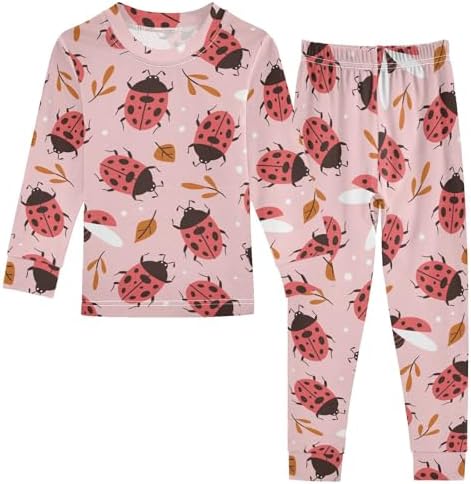 WIFIU Soft Cotton Pajama Set for Girls 18M-8Y