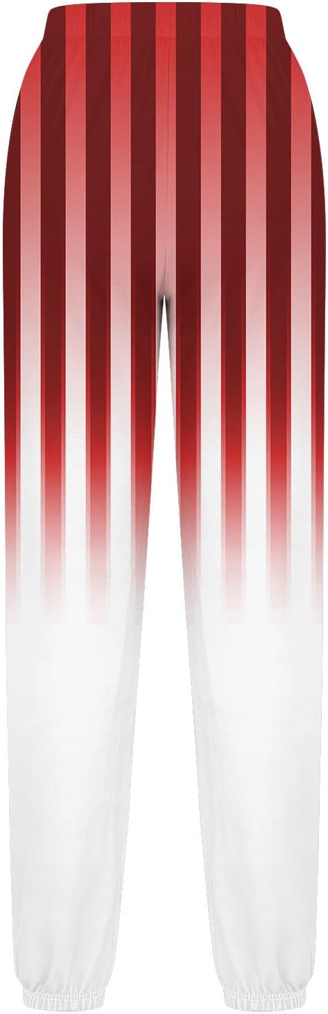 Teen Girls Striped Baggy Joggers for Summer 1