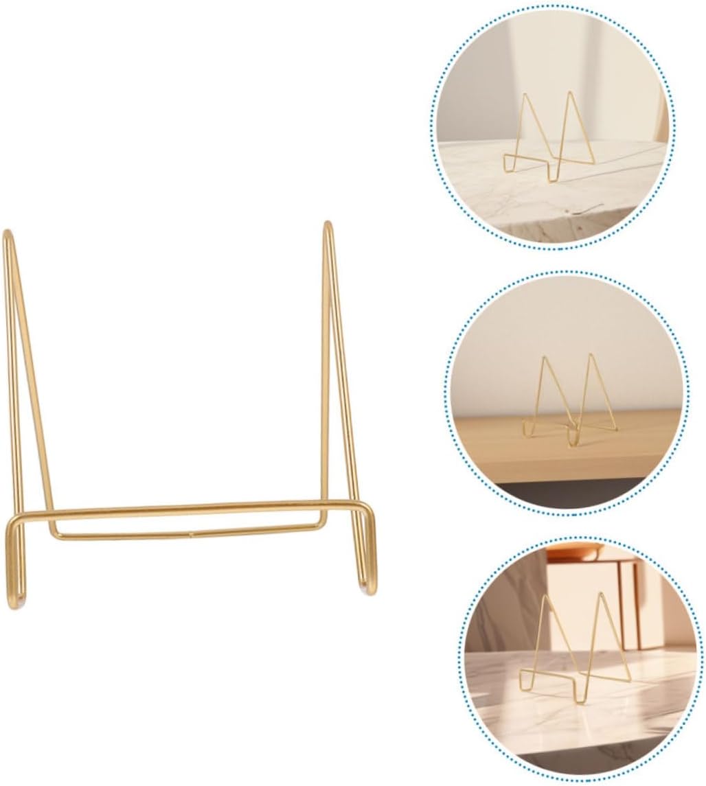 Mikikit Heavy Duty Metal Easel Stand for Picture Frames and Cookbooks