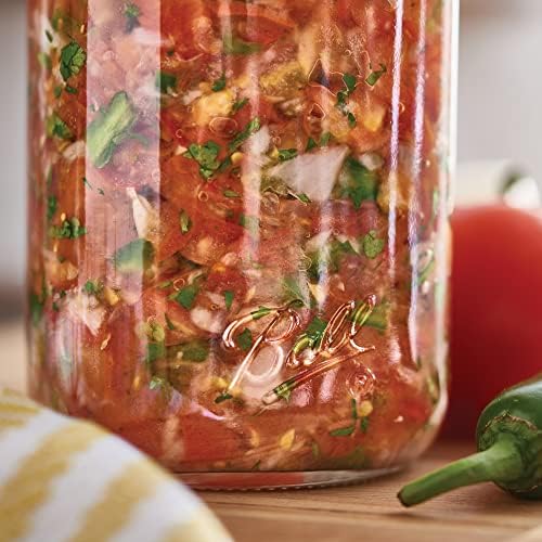 Ball Regular Mouth Quart Mason Jars with Lids and Bands