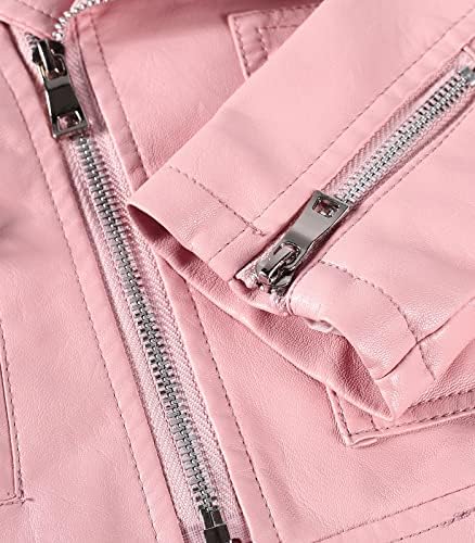 LOKTARC Faux Leather Jacket for Kids