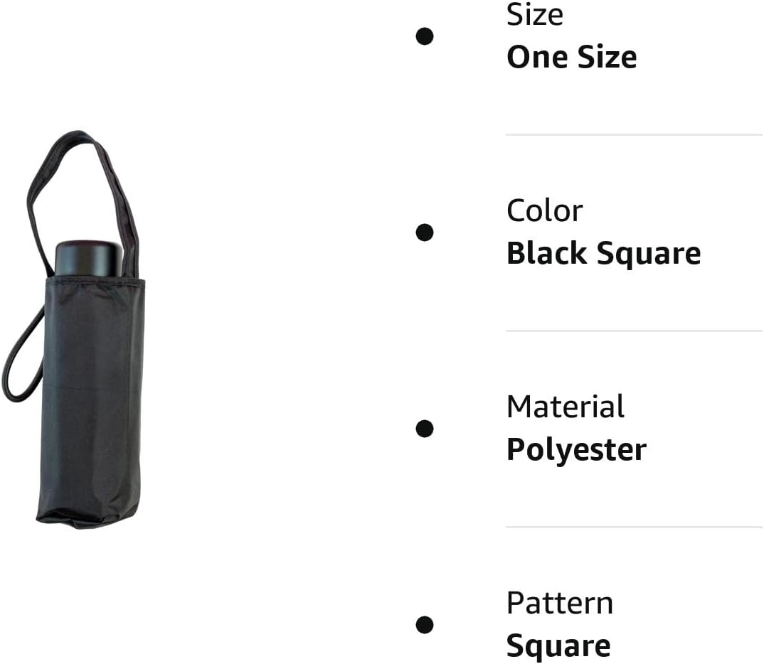 Totes Micro Mini Purse Manual Umbrella - Black Square 1