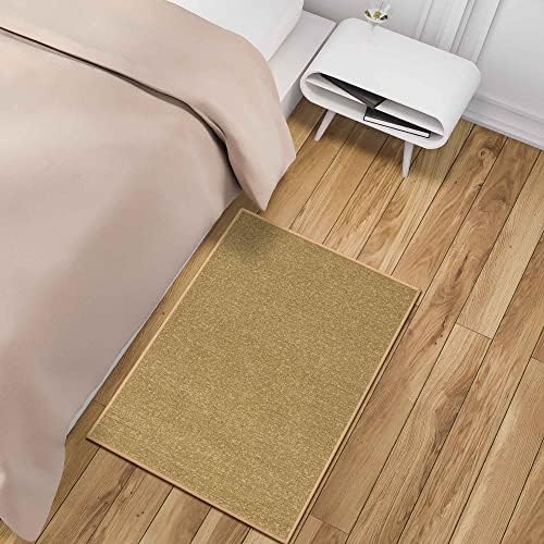 Otomanson 2 Piece Non-Slip Beige Runner Rug Set
