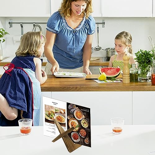 CANIPHA Wooden Display Stand for Cookbook Photo Plate Decorations