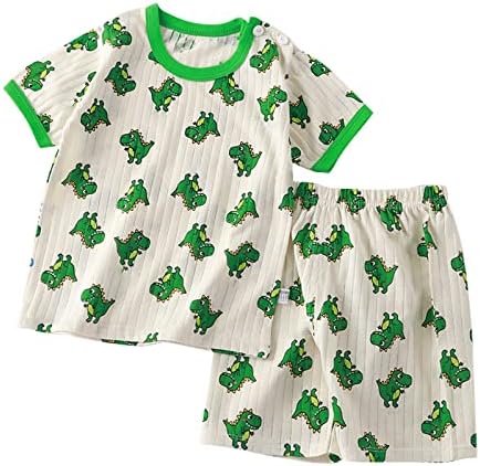 Cute Cartoon Pattern T-Shirt and Shorts Set for Toddlers