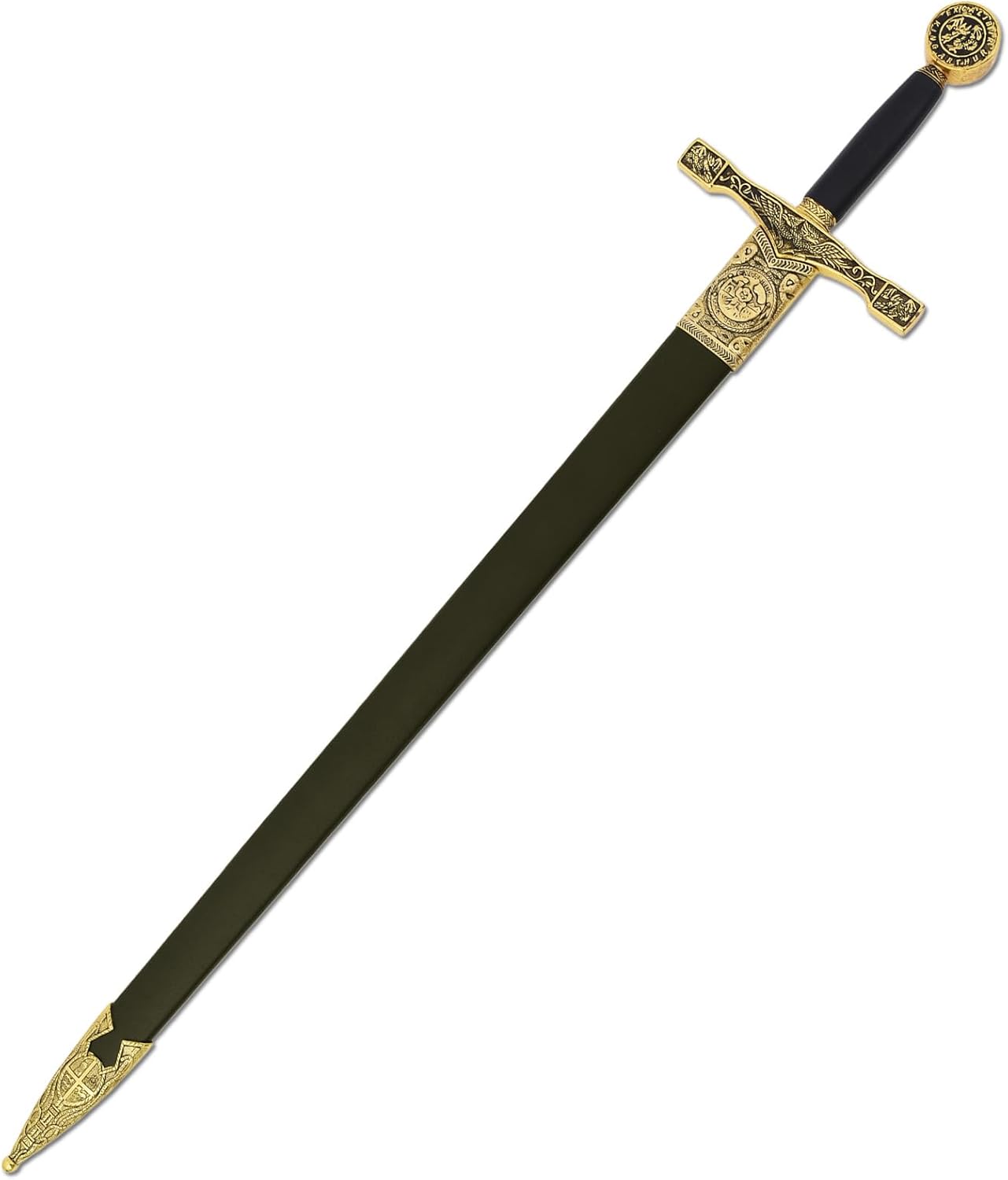 Ziqing Medieval Crusader Sword Metal Blade Cosplay Prop