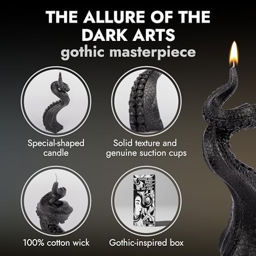 Gothic Decor Candles Snake Tentacle Cat