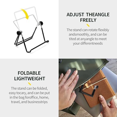 SOTER 2Pack Adjustable Display Stands for Plates Books and Art Black