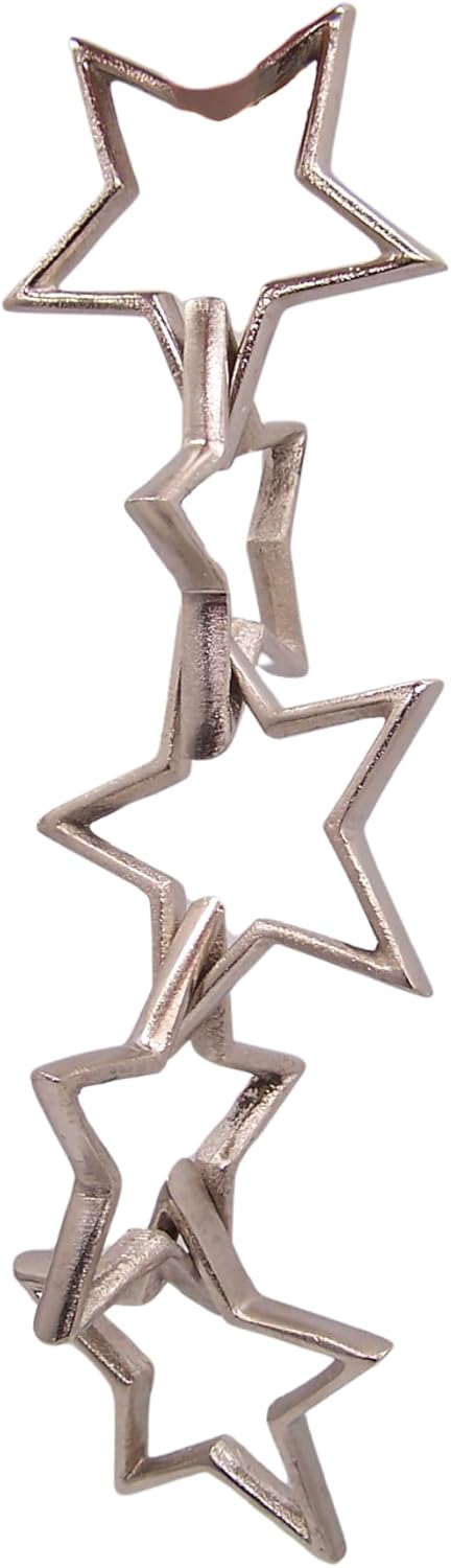 Wowser 5 Star Silver Toned Linked Chain Decor 1