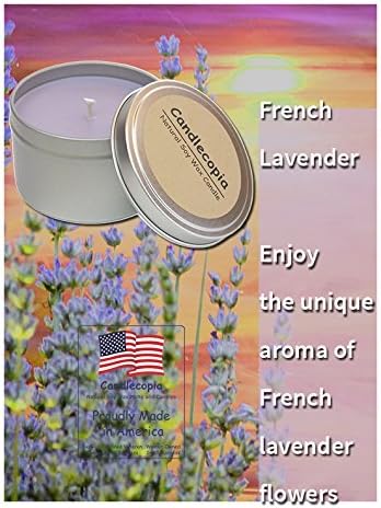 French Lavender Vegan Travel Tin Candle 8 Oz 1