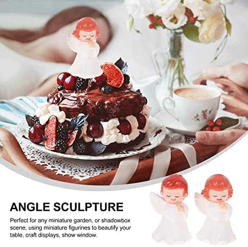 jojofuny Angel Candle 2 Pcs Mini Angels Figurines 1