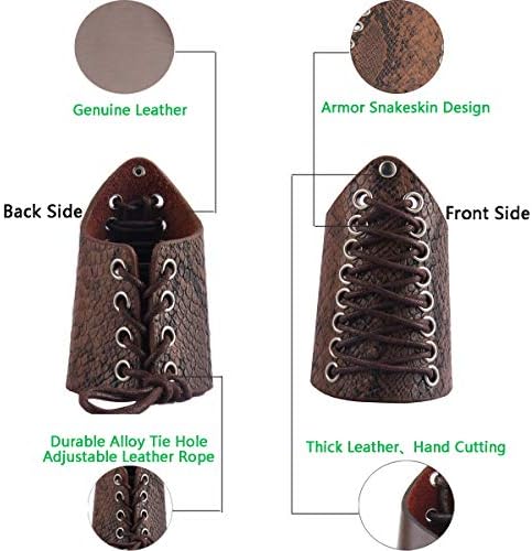 GelConnie Leather Wristband Viking Arm Guard