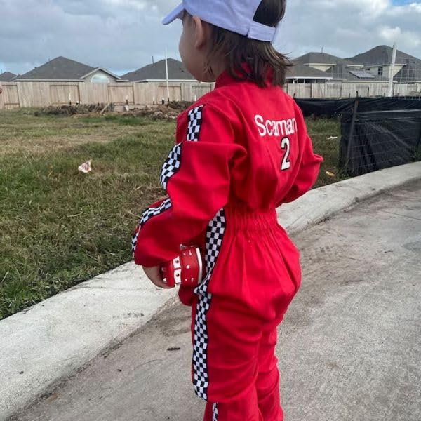 Personalized Baby Racer Jumpsuit with Name and Number