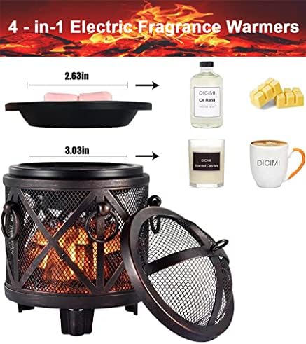 Dicimi 4-in-1 Electric Wax Melter with Fireplace Design