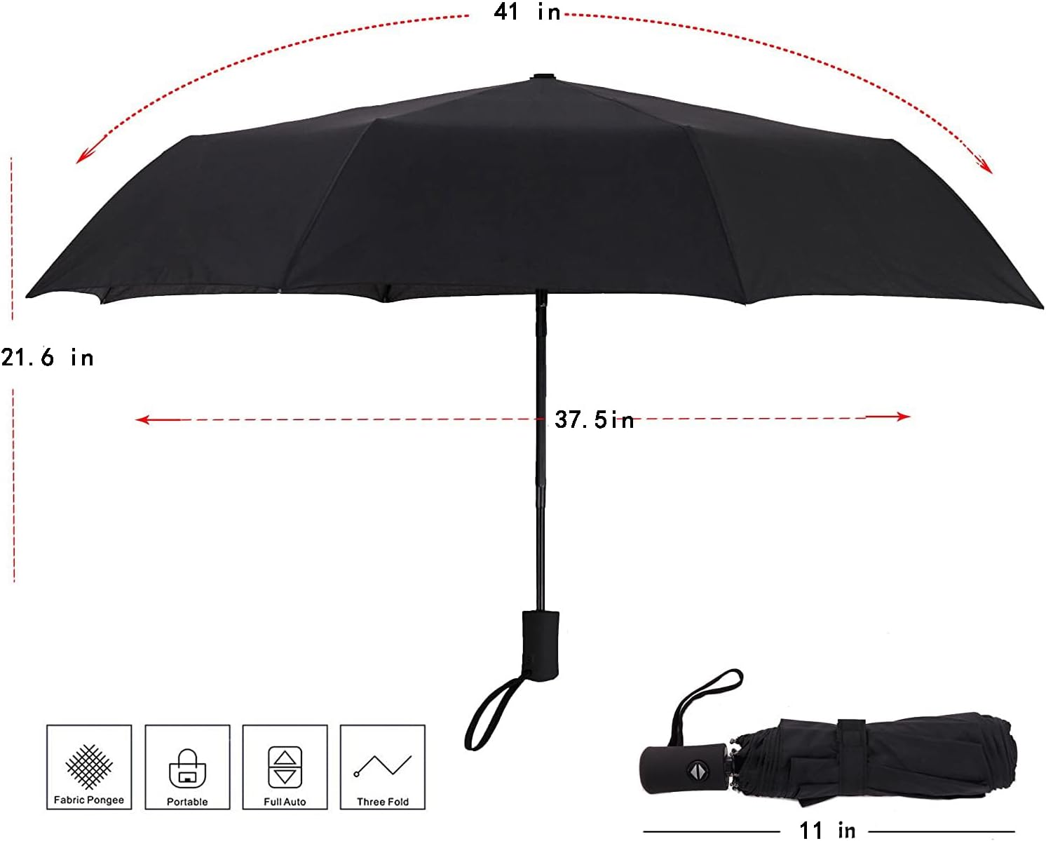 SY COMPACT Windproof Automatic Folding Umbrella
