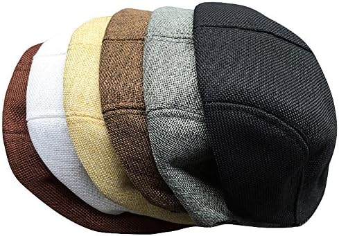 Washed Cotton Flat Cap for Men and Women