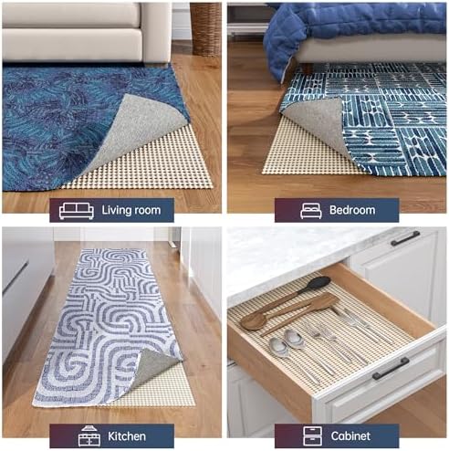 Jorvila Non Slip Rug Pad 8x10 Feet