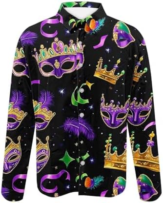 2025 Mardi Gras Long Sleeve T-Shirt Men