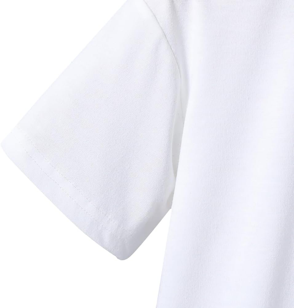 Nivne Tco Toddler Boys Letter Print T-Shirt Bowknot Shorts Set 1