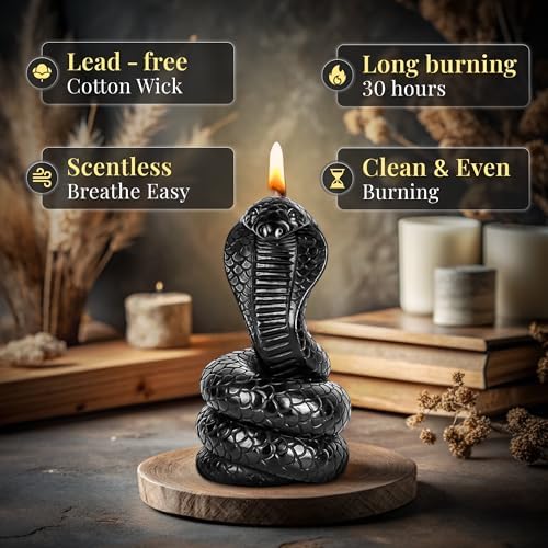 Gothic Decor Candles Snake Tentacle Cat