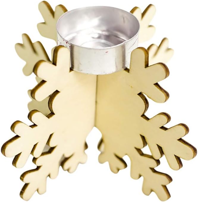 Exquisite Snowflake Candlestick Holder for Home and Party Decor