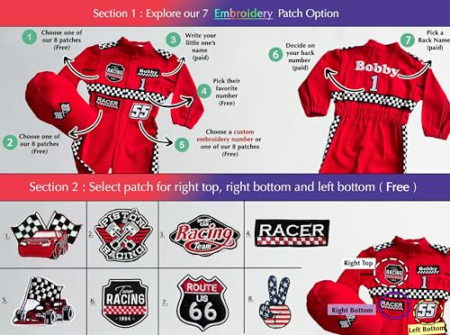 Handmade Race Car Driver Costume for Toddlers 1