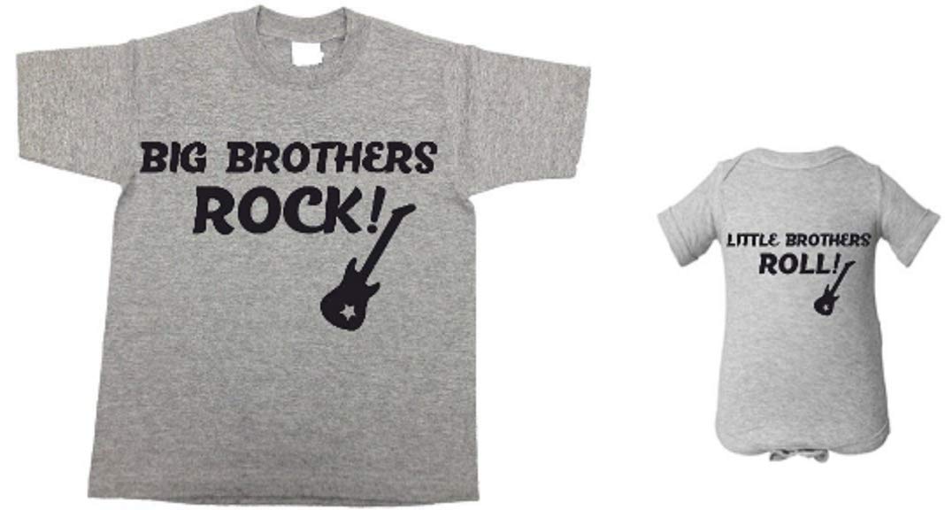 Handmade Rock and Roll Brothers Shirt Set for Toddler and Baby