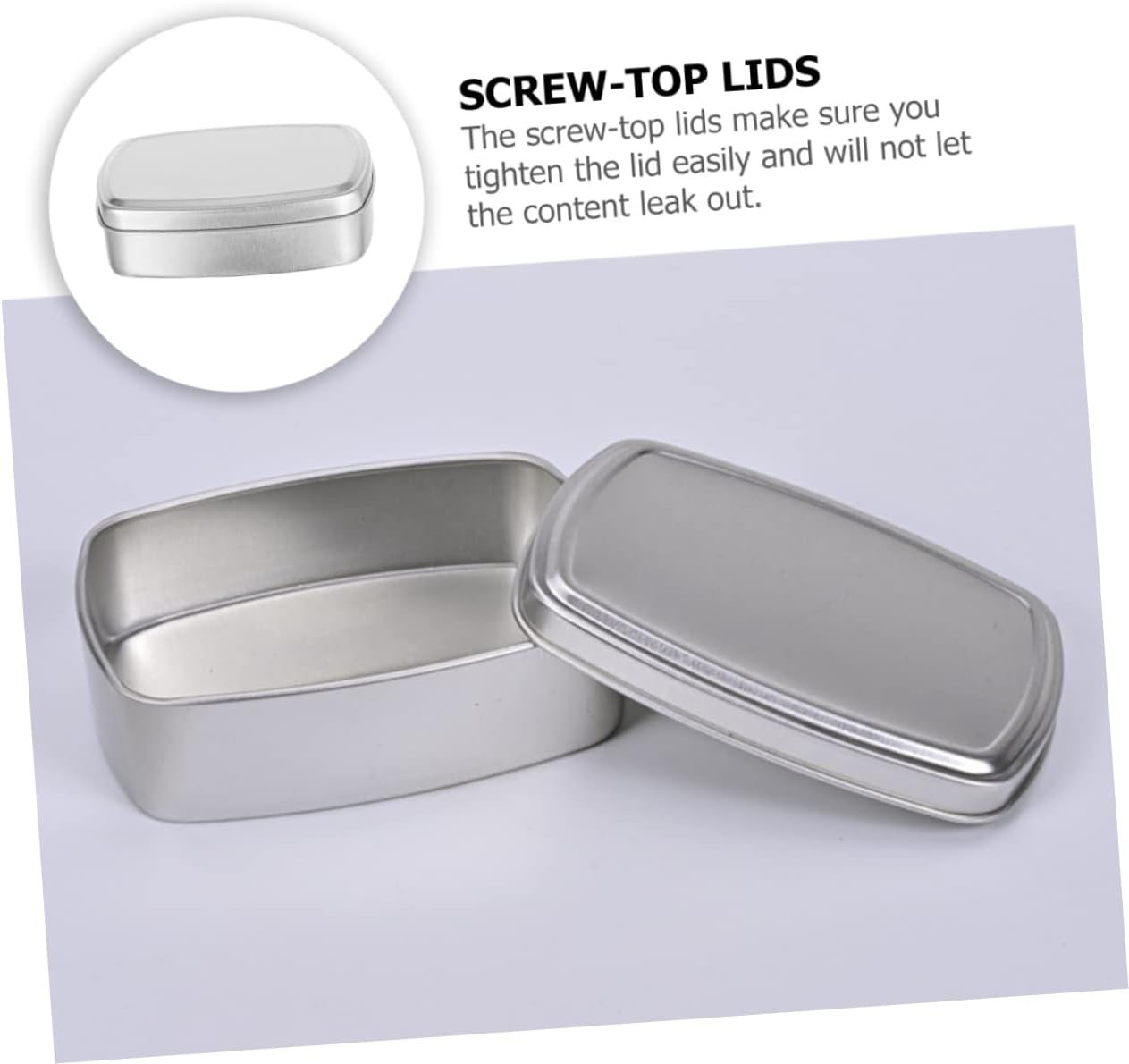 DOITOOL 12 Pcs Aluminum Travel Soap Candle Jar Set
