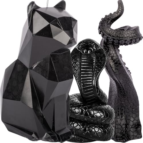 Gothic Decor Candles Snake Tentacle Cat